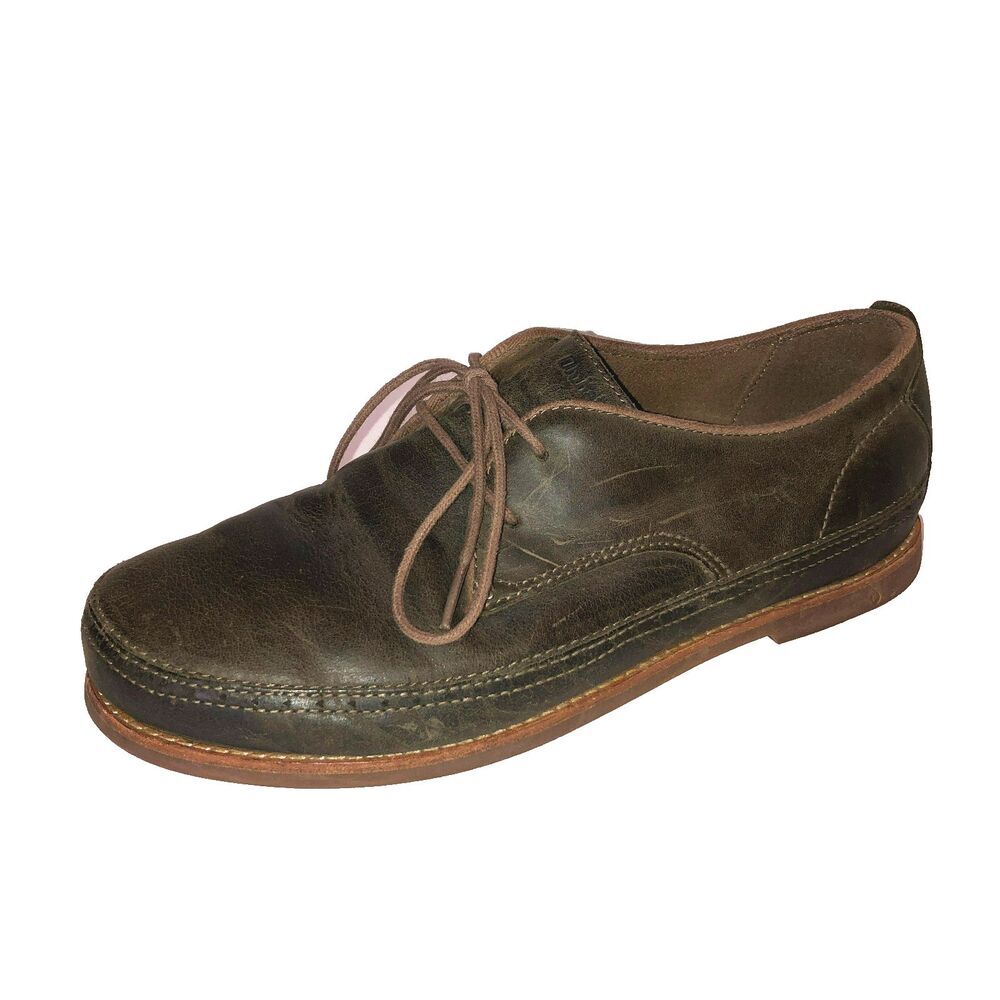 Olukai Honolulu Lace Shoes Mens US 9.5 EU 42.5 Brown Leather Oxfords Deltrex